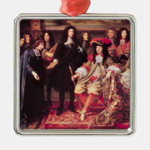 Jean-Baptiste Colbert Presenting the Members Metal Tree Decoration