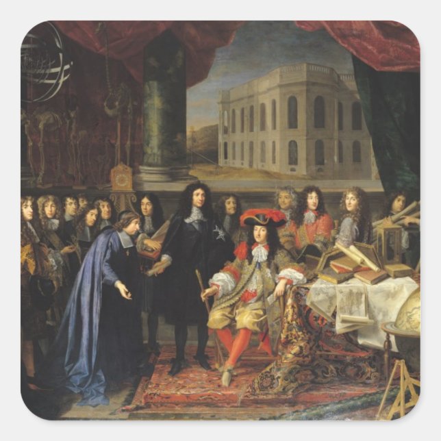 Jean-Baptiste Colbert Square Sticker (Front)