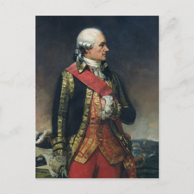 Jean-Baptiste de Vimeur  Count of Rochambeau Postcard (Front)