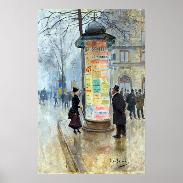 Jean Béraud Parisian Street Scene Poster (Front)