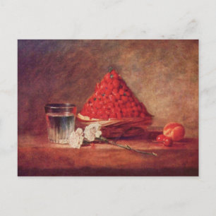 Jean Chardin - The strawberry basket Postcard