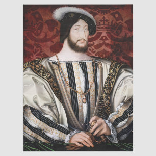 Jean Clouet - Francois I, King of France Tissue Paper