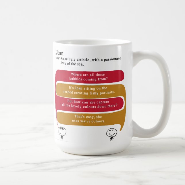 Jean Coffee Mug (Right)