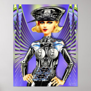 Jean Cyborg Babe Poster