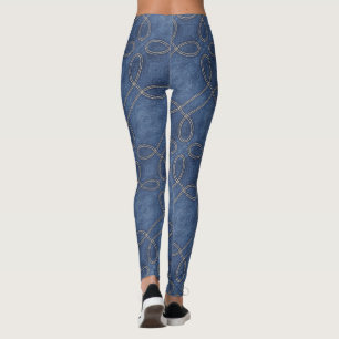 Jean Denim Swirl  Leggings