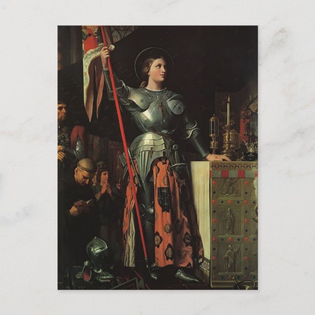 Jean Dominique Ingres- Joan of Arc Postcard (Front)