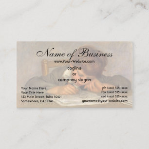 Jean Drawing by Pierre Auguste Renoir Business Card