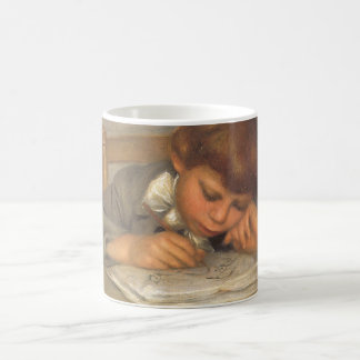 Jean Drawing by Pierre Renoir, Vintage Fine Art Coffee Mug