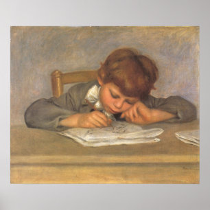 Jean Drawing by Pierre Renoir, Vintage Fine Art Poster