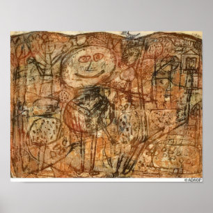 Jean Dubuffet The Blue Bird - Art Brut By Jean Dub Poster