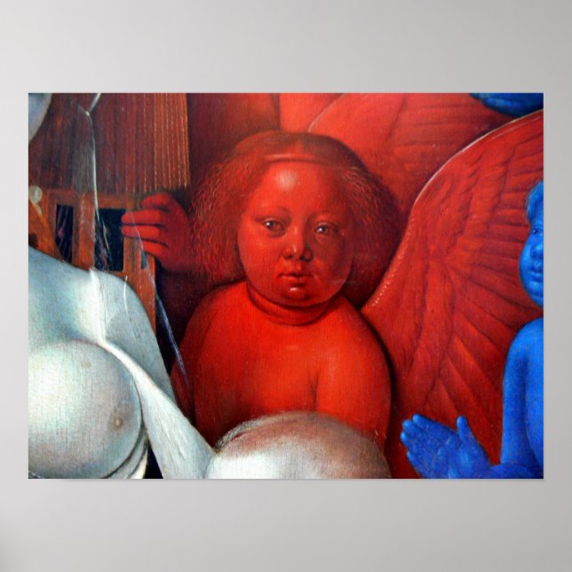 Jean Fouquet - Madonna and Child Detail Poster (Front)