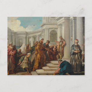 Jean-Francois de Troy - Mordecai's Disdain Postcard