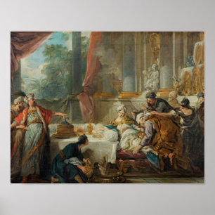 Jean-Francois de Troy - The Sentencing of Aman Poster