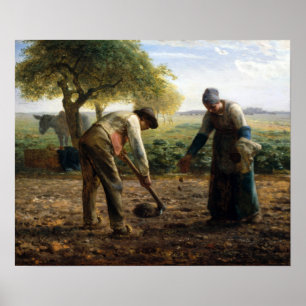 Jean-François Millet Potato Planters Poster