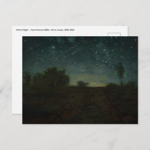 Jean-Francois Millet - Starry Night Postcard