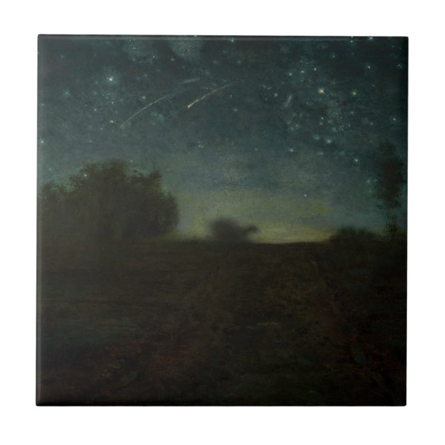 Jean-Francois Millet - Starry Night Tile (Front)