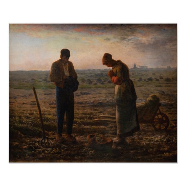Jean-Francois Millet - The Angelus Photo Print (Front)