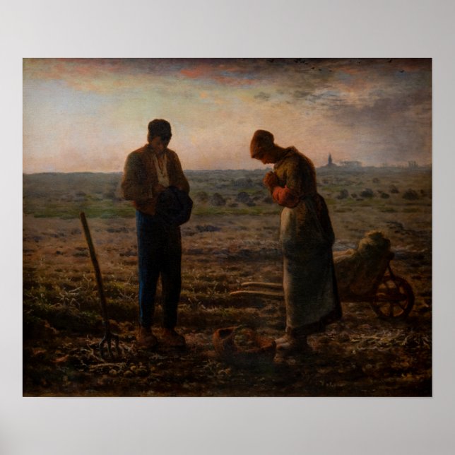 Jean-Francois Millet - The Angelus Poster (Front)
