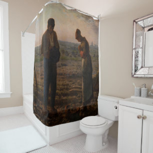 Jean-Francois Millet - The Angelus Shower Curtain