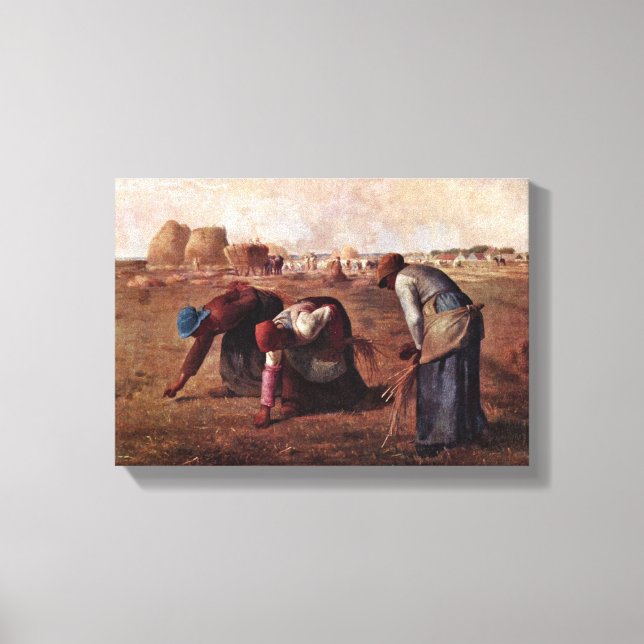 Jean-Francois Millet - The Gleaners Canvas Print (Front)