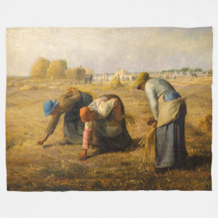 Jean-Francois Millet - The Gleaners Fleece Blanket