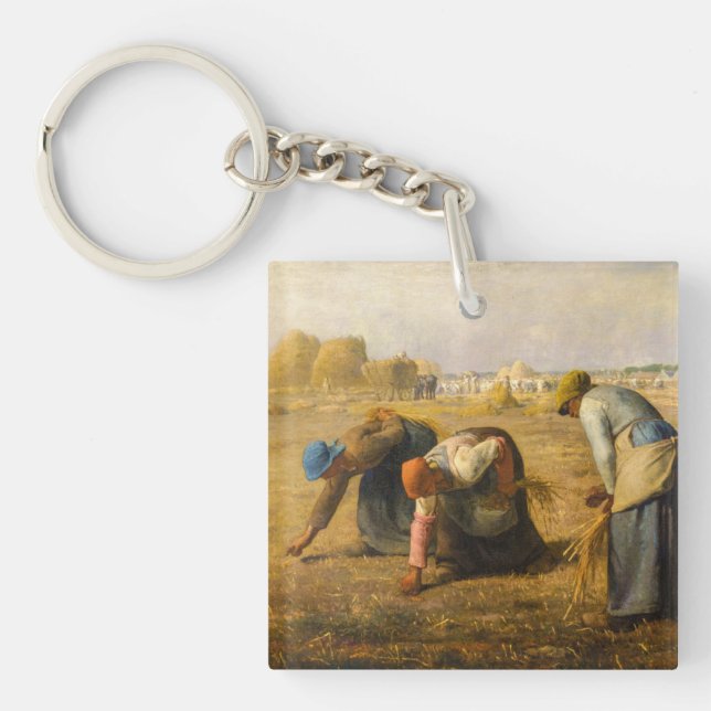 Jean-Francois Millet - The Gleaners Key Ring (Front)