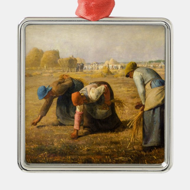 Jean-Francois Millet - The Gleaners Metal Tree Decoration (Front)