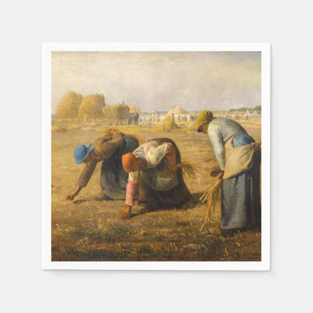 Jean-Francois Millet - The Gleaners Napkin (Front)