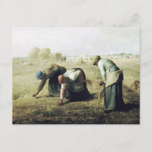 Jean François Millet, The Gleaners Postcard