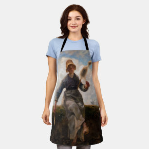 Jean-Francois Millet - The Spinner Girl Apron