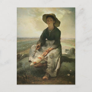 Jean-Francois Millet- The Young Shepherdess Postcard