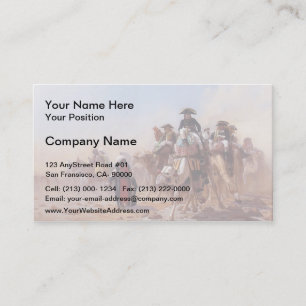 Jean Gerome-General Bonaparte & his Military Staff Business Card