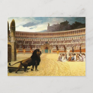 Jean Gerome- The Christian Martyr's Last Prayer Postcard