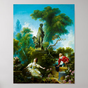 Jean-Honore Fragonard: The Progress of Love. Poster