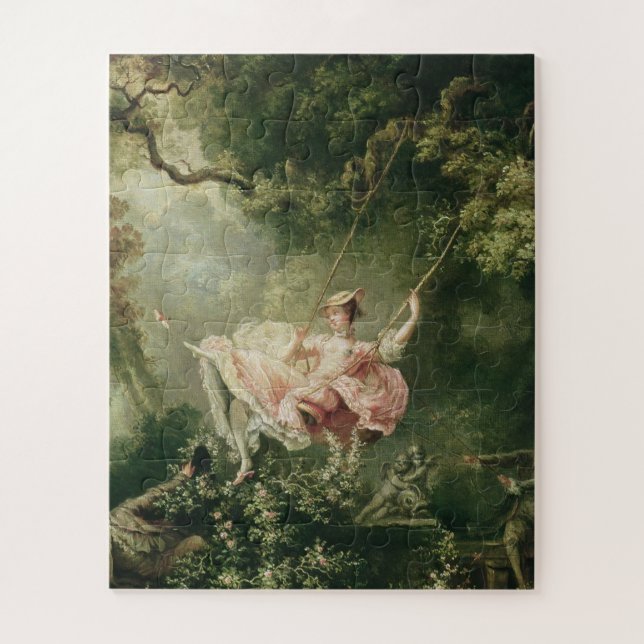Jean-Honore Fragonard - The Swing Jigsaw Puzzle (Vertical)