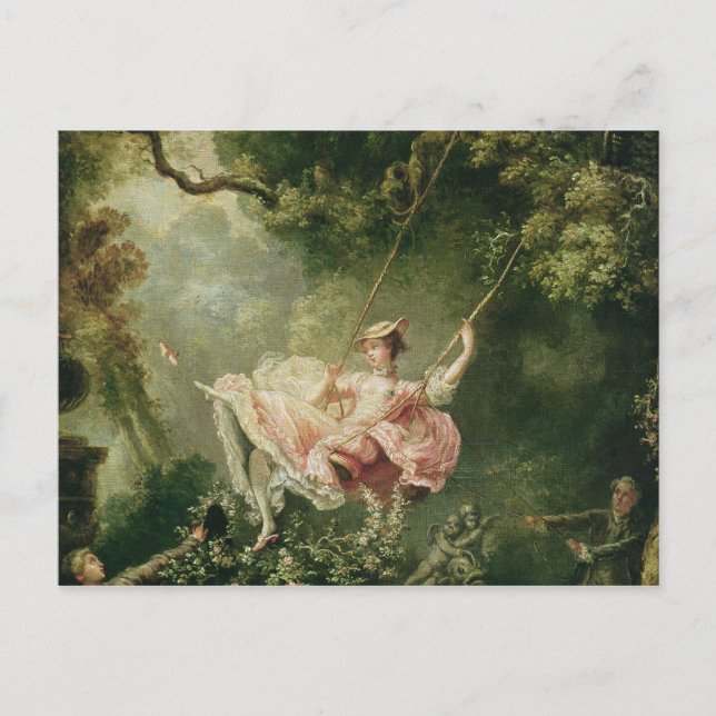 Jean-Honoré Fragonard - The Swing Postcard (Front)