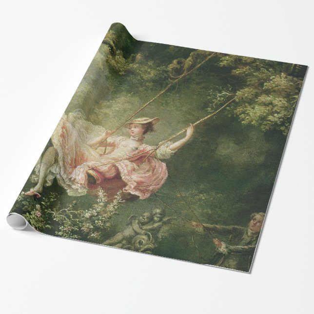Jean-Honoré Fragonard - The Swing Wrapping Paper (Unrolled)