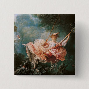 Jean-Honoré Fragonard's The Swing 15 Cm Square Badge