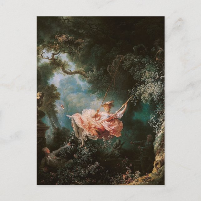 Jean-Honoré Fragonard's The Swing Postcard (Front)