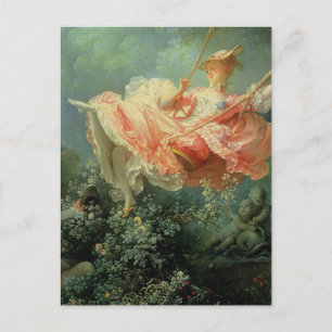 Jean-Honore Frangonard's rococo painting The Swing Postcard