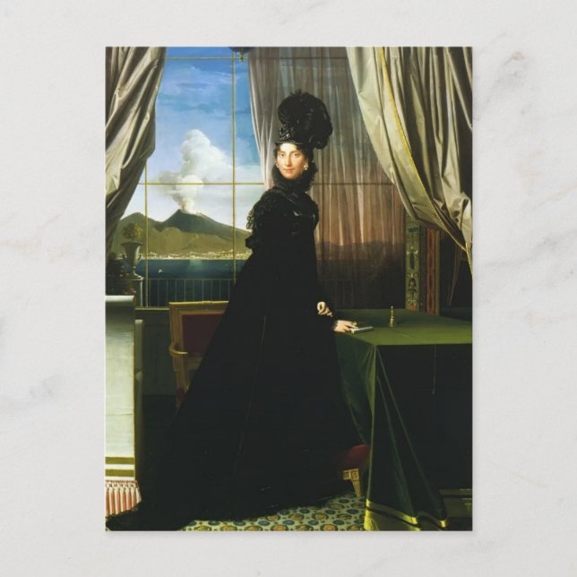 Jean Ingres- Caroline Murat, Queen of Naples Postcard (Front)