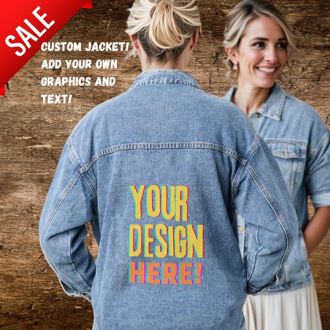 Jean Jacket with Personalised Graphic CUSTOM BRAND (Creator Uploaded)