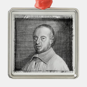 Jean Jacques Olier (1608-57) (engraving) (b/w phot Metal Tree Decoration