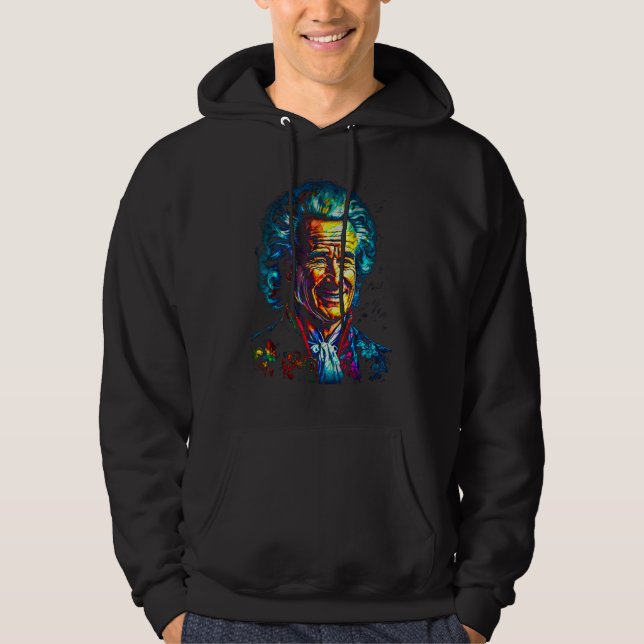 Jean Jacques Rousseau Philosopher Hoodie (Front)