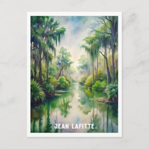 Jean Lafitte Park Watercolor Painting Postcard