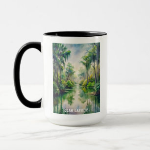Jean Lafitte Park Watercolor Painting Postcard Mug