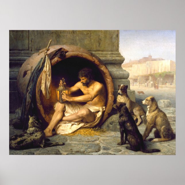 Jean-Léon Gérôme Diogenes - Philosophy Poster (Front)