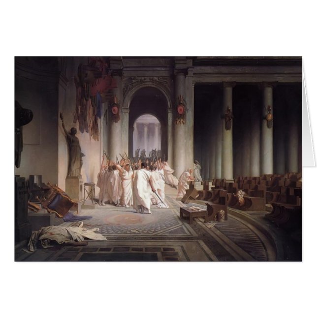Jean-Leon Gerome- The Death of Caesar (Front Horizontal)
