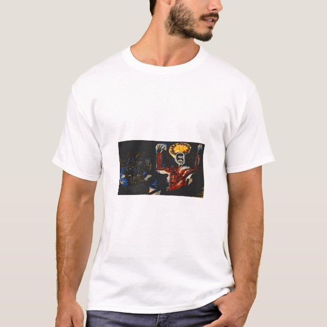 Jean Michel Basquiat art painting T-Shirt (Front)