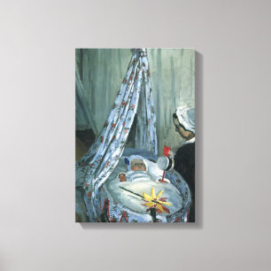 Jean Monet in His Cradle by Claude Monet Canvas Print